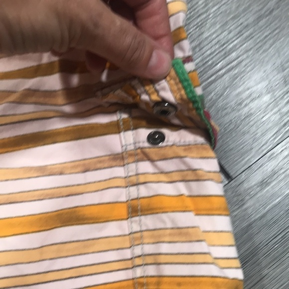 LRG Long Striped Cargo Style Pull-On Elastic Waist Shorts size 30 - Picture 4 of 9